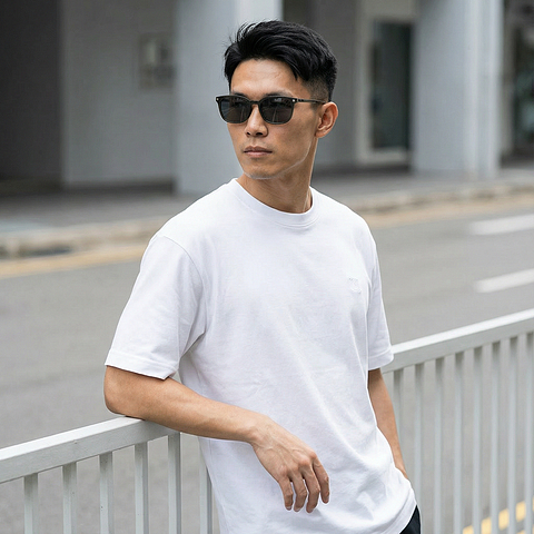 OWNDAYS | SUN Tan Brown Full Rim Wellington left side